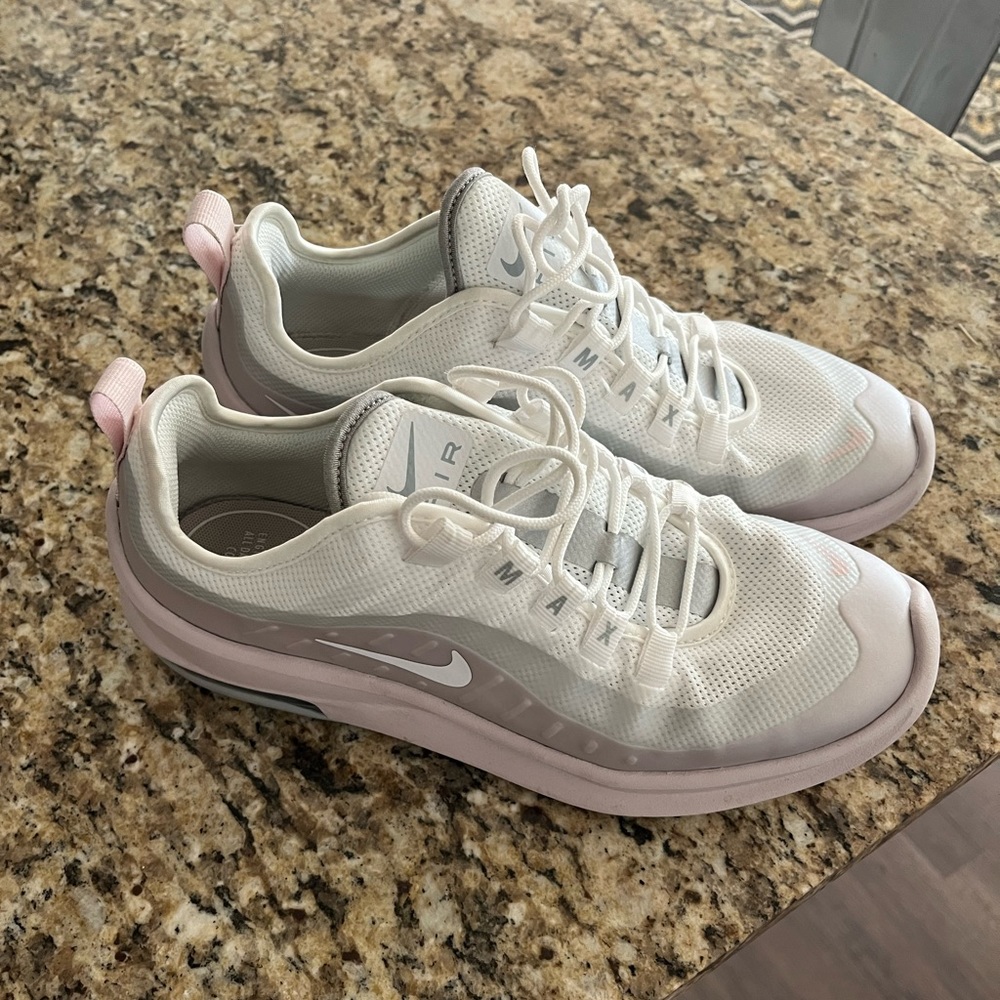 Pink/gray/white Nike Air Axis shoes -women’s 8.5